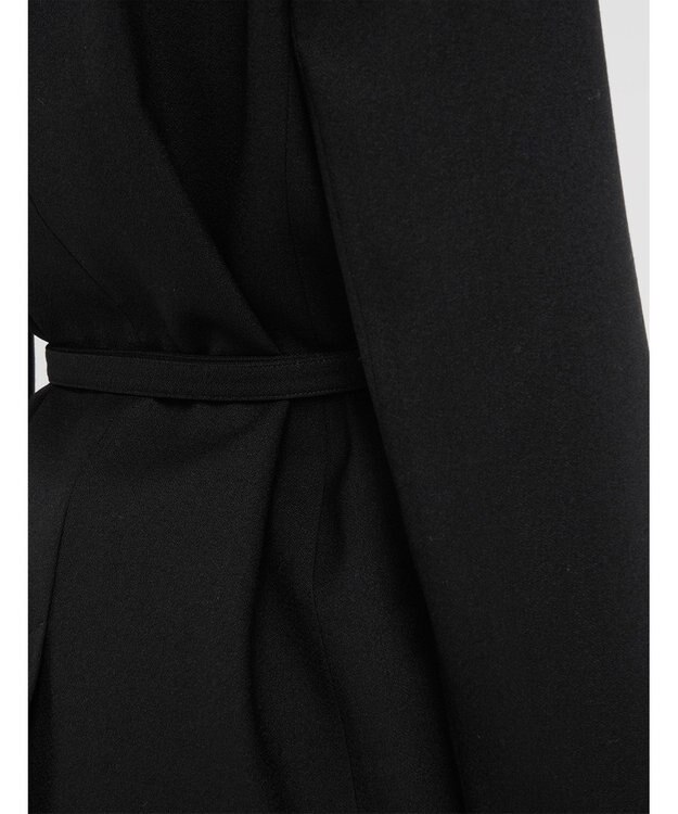 JOSEPH テーラリングクレープ　ノーカラージャケット Black