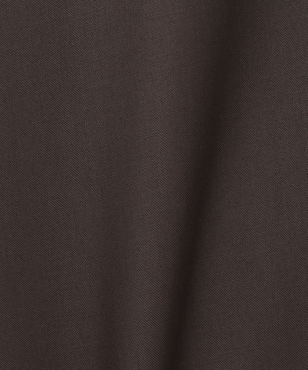 自由区 【抗菌/サスティナブル/セット着用可】EASY SET UP ワイドストレート パンツ ダークブラウン系