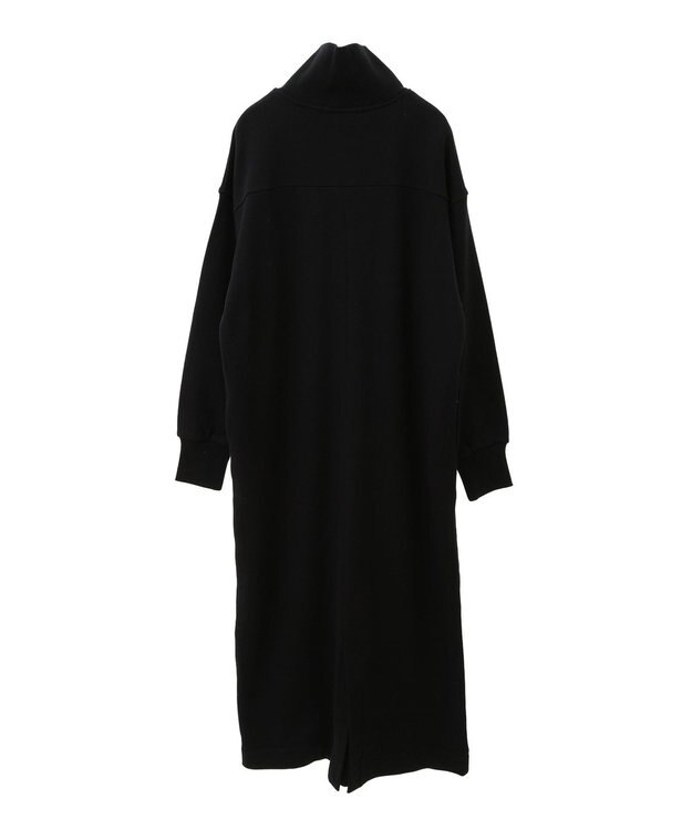 AMERICAN HOLIC ハーフＺＩＰ裏毛ワンピース Black