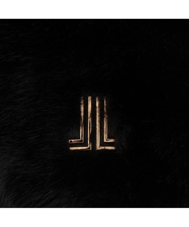 LANVIN en Bleu カレンデ 2WAYハンドバッグ ファーブラック