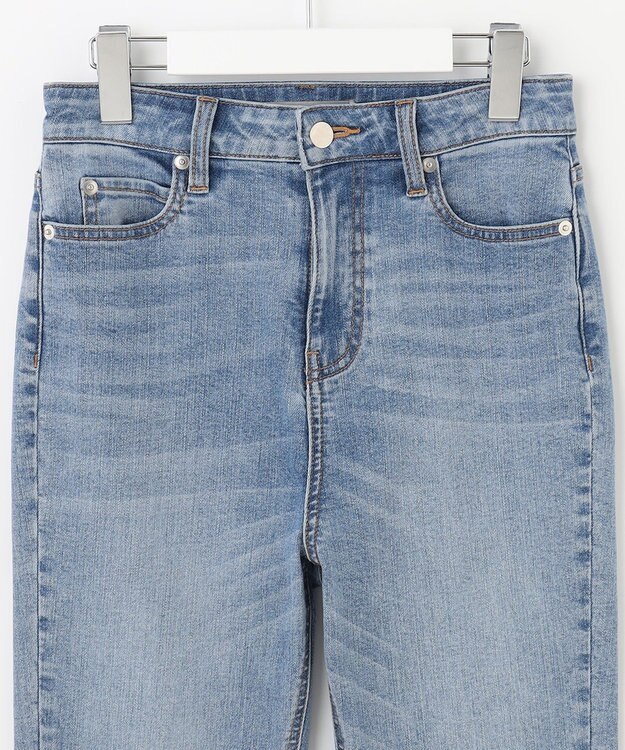 UNFILO 【洗える/ストレッチ】撥水デニム アイスブルー