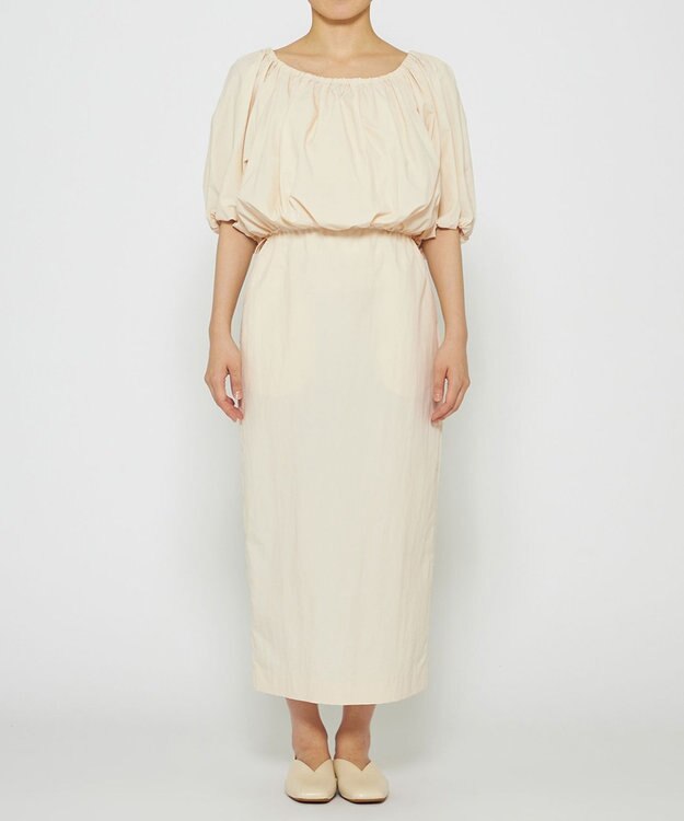 uncrave 【撥水・洗濯機洗い可】ライトプルーフナイロン ワンピース（uncrave WHITE） エクリュ