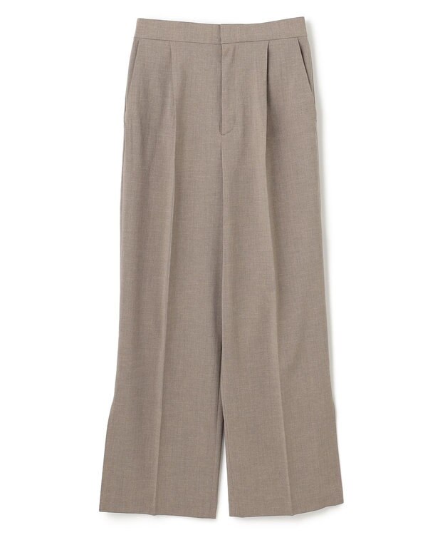 BEIGE， 【洗える/接触冷感/速乾/UVケア対応・Precious ９月号掲載】BATEAU / イージーウエストサイドスリットタックパンツ Taupe