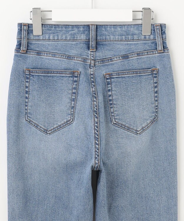 UNFILO 【洗える/ストレッチ】撥水デニム アイスブルー