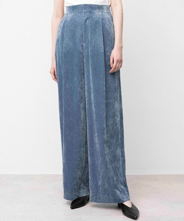 NAVE ブライトベロア パンツ ブルー系