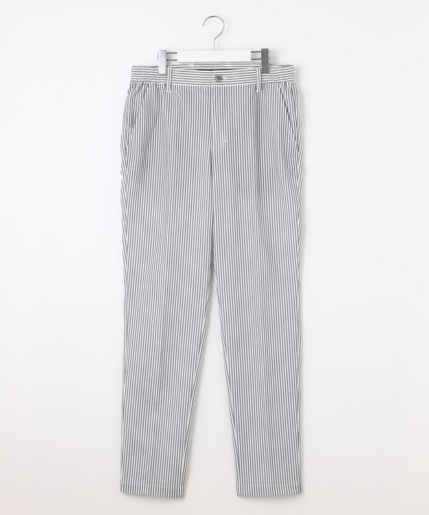 23区GOLF 【MEN】ドライタッチ細ストライプ柄パンツ ライトグレー系2