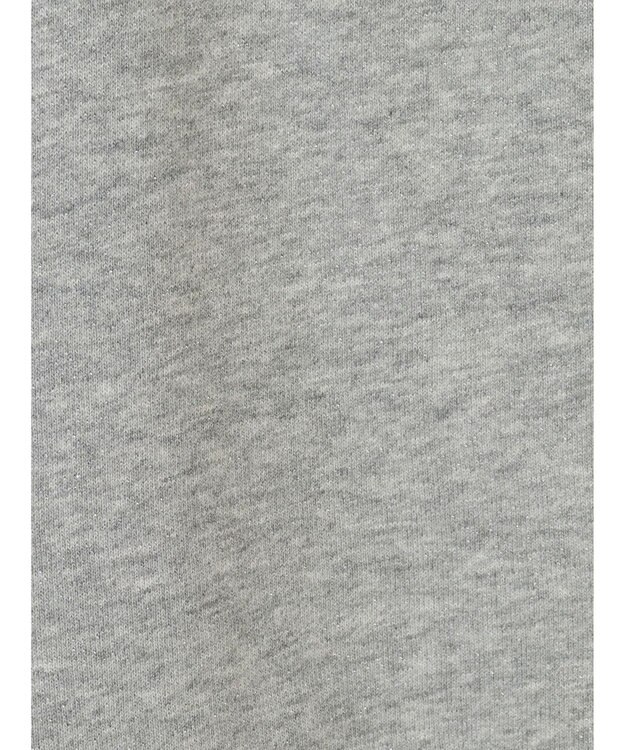 Green Parks ボートネックラメミニ裏毛プルオーバー Gray Mixture