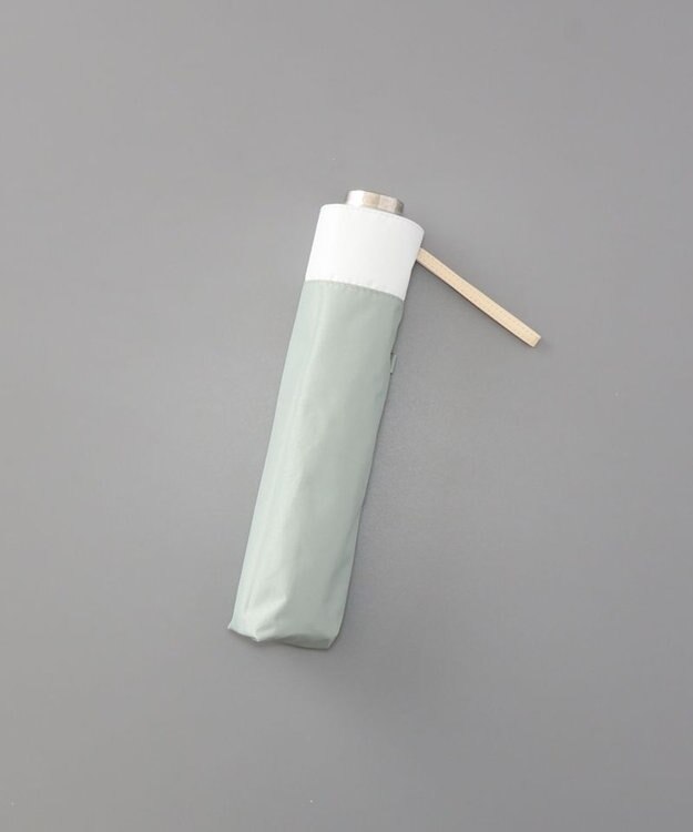 AURORA 【AURORA（オーロラ）】サマーシールド　バイカラー晴雨兼用傘（軽量・折りたたみ傘） ミントグリーン×ホワイト