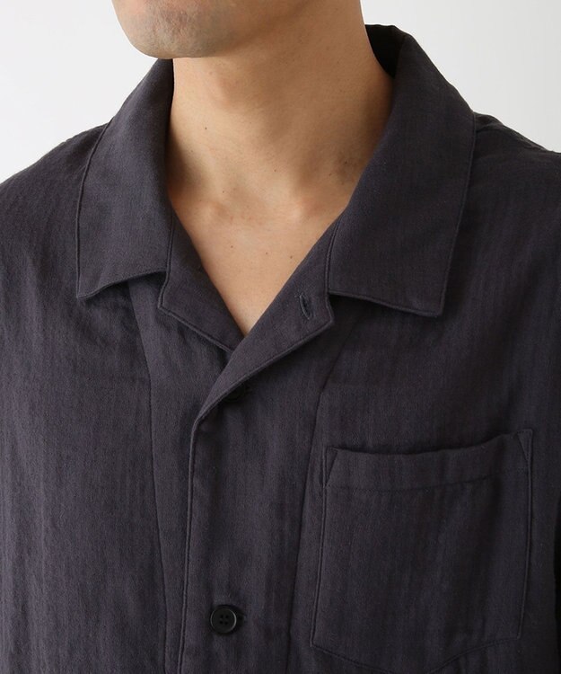 UCHINO マシュマロガーゼ ベーシック メンズパジャマ ダークグレー