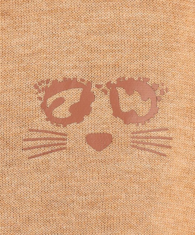 PW CIRCULUS 【WOMEN】LEOPARD ジャガードタートルニット ベージュ系