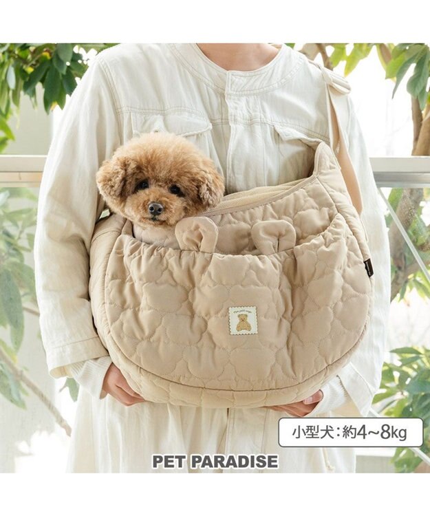 PET PARADISE ペットパラダイス くまちゃん ソフト スリング M 小型犬 4～8kg ベージュ