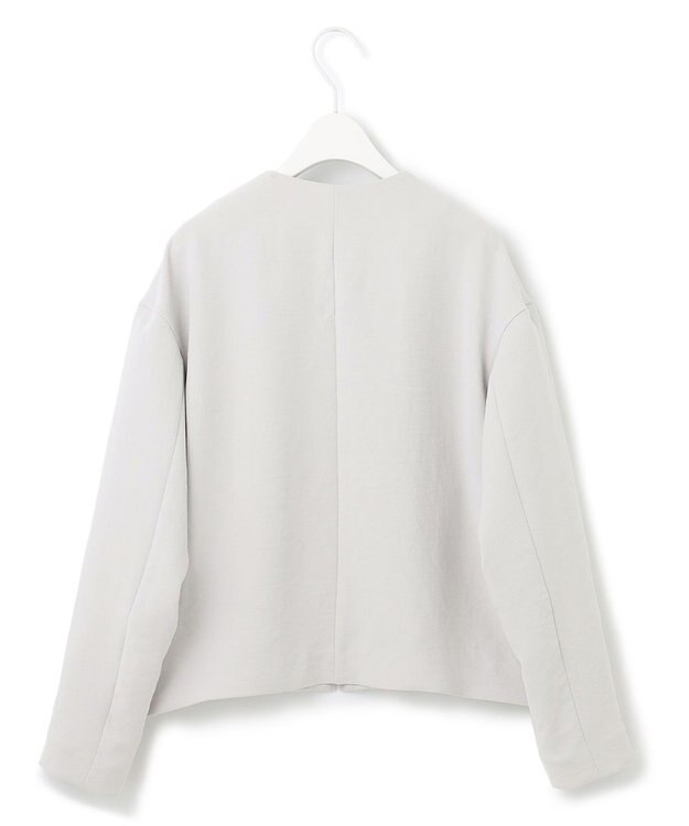 ICB L 【洗える】 ダブルクロスクレープ ブルゾン トープ系