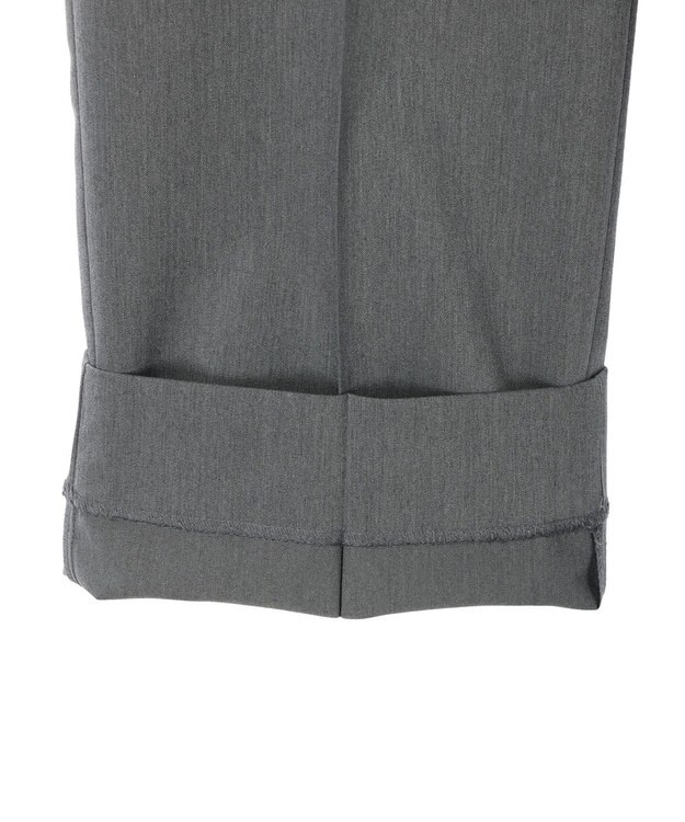 Green Parks きれいシルエットパンツII（ワイドストレート） Gray Mixture