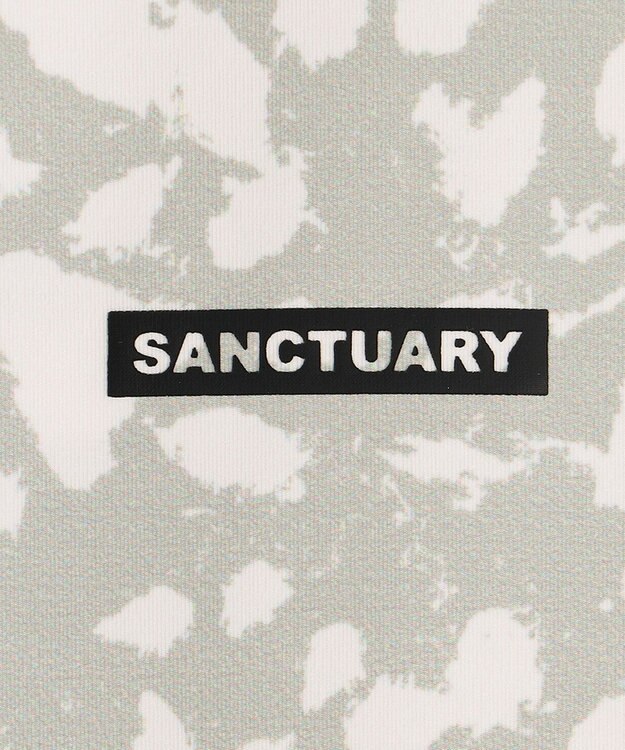 PW CIRCULUS 【WOMEN】【ストレッチ/UVケア】アニマルプリント ロゴ モックネック シャツ ホワイト系5