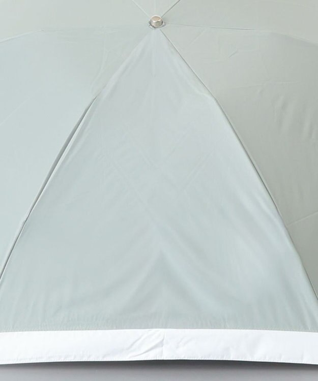 AURORA 【AURORA（オーロラ）】サマーシールド　バイカラー晴雨兼用傘（軽量・折りたたみ傘） ミントグリーン×ホワイト