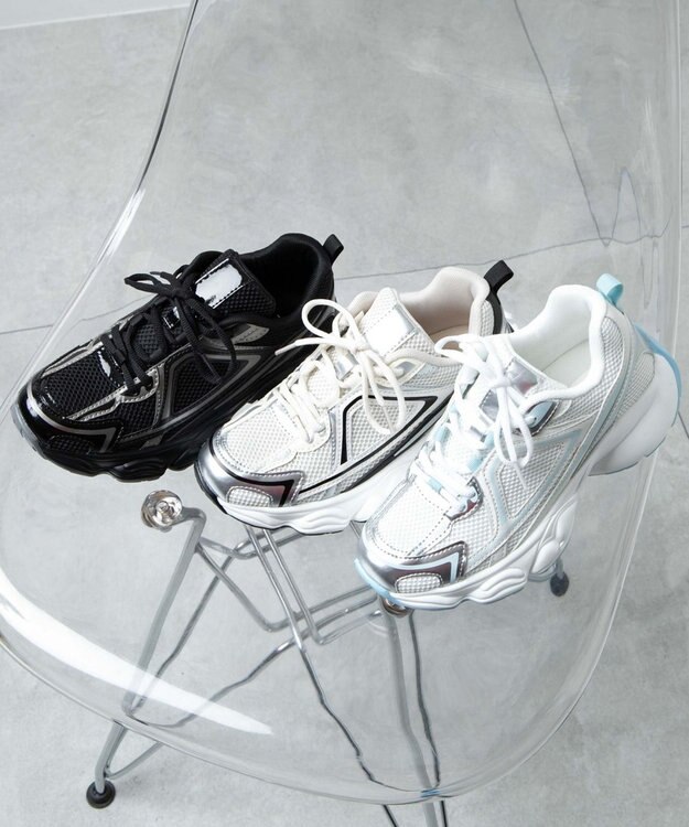 WEGO プリントデザインスニーカー ホワイト