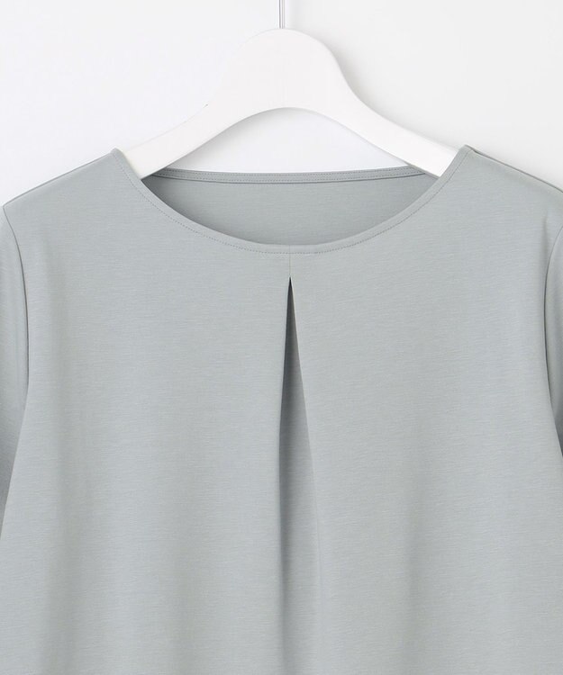 自由区 S 【洗える】エッセンシャルポンチクルーネック カットソー ライトグリーン系