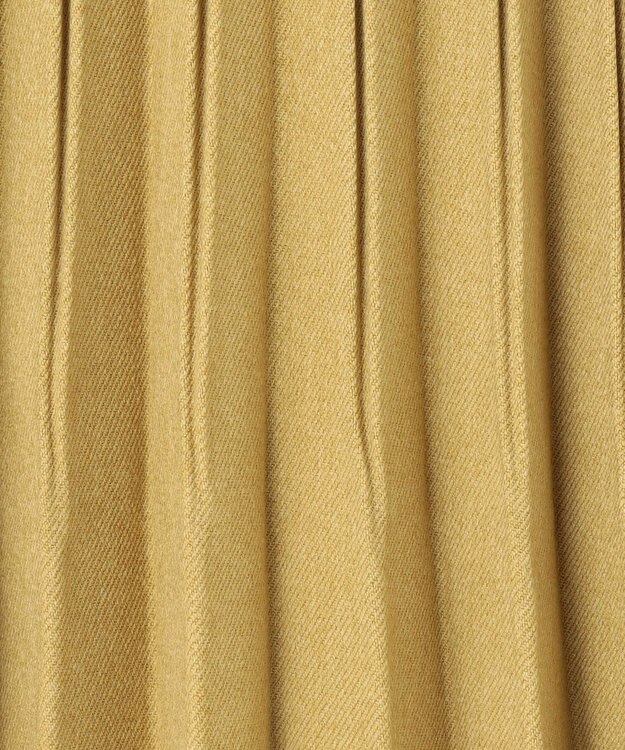 ANY L 【ウエストゴム】プリーツスカート マスタード