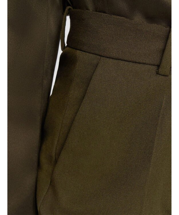 JOSEPH ギャバジンストレッチ　フィットフレアートラウザーズ Hass Avocado