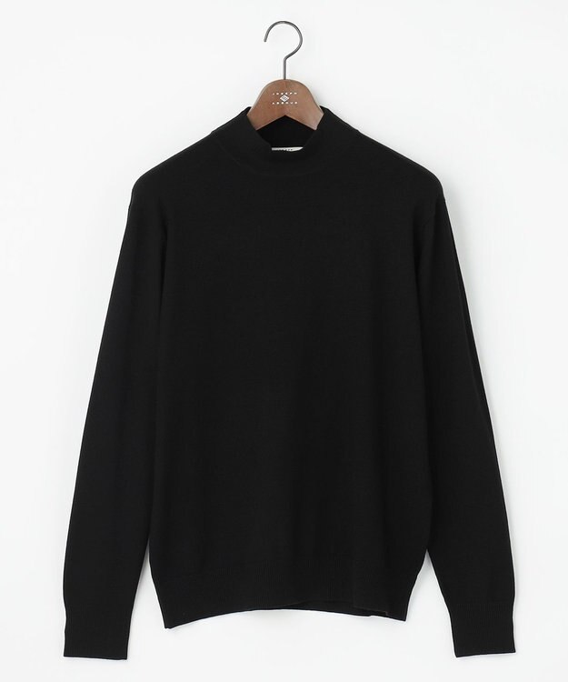 JOSEPH ABBOUD 【チクチクしない/イージーケア/3シーズン対応/サスティナブル】SNOWY モックネックニット ブラック系