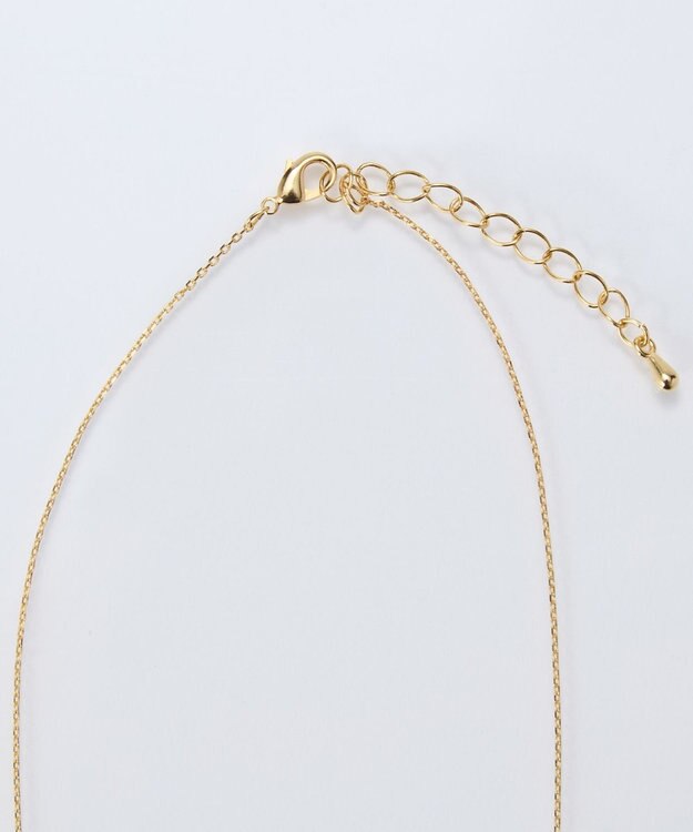 Phoebe カラージェムステーションワンポイントネックレス/天然石 ブラック