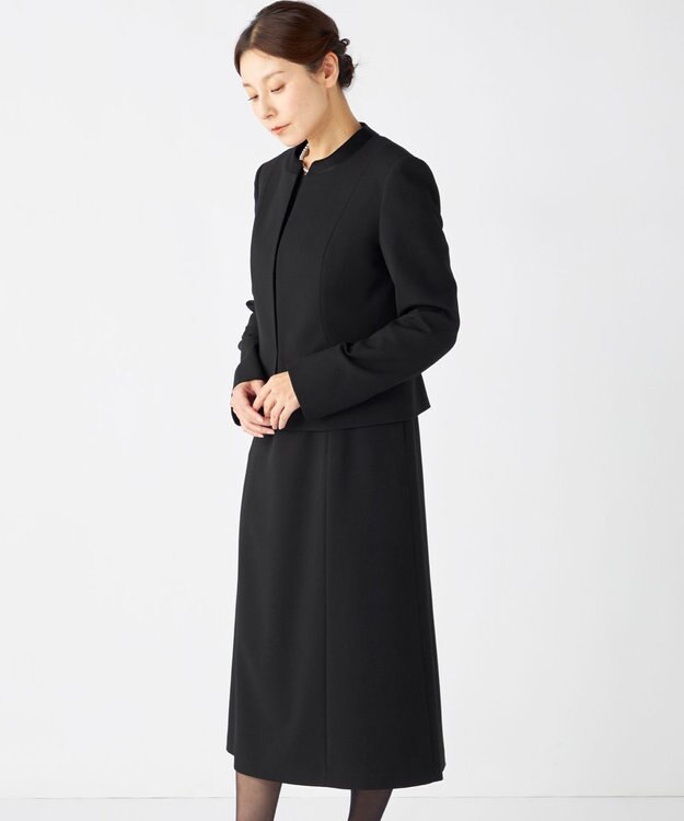 自由区 FORMAL 【ウォッシャブル対応】ウォッシャブルドビーアンサンブル ブラック系