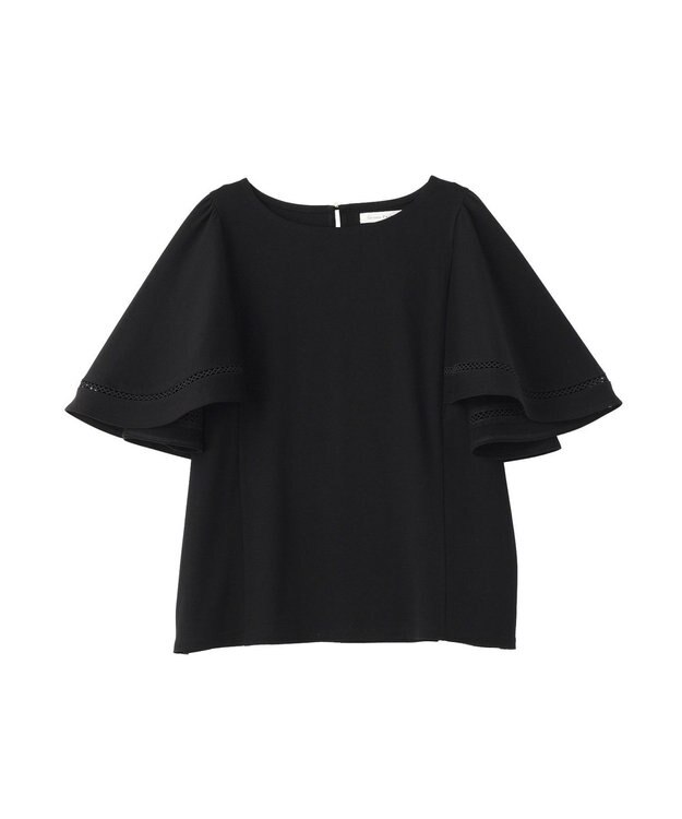 Green Parks 華やぎカットソー（フレアスリーブ） Black