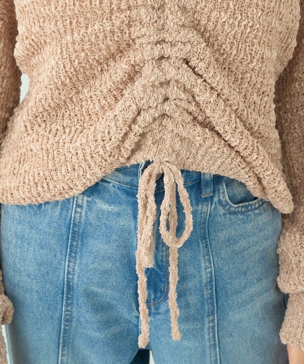 earth music&ecology ドロストニットプルオーバー Pink