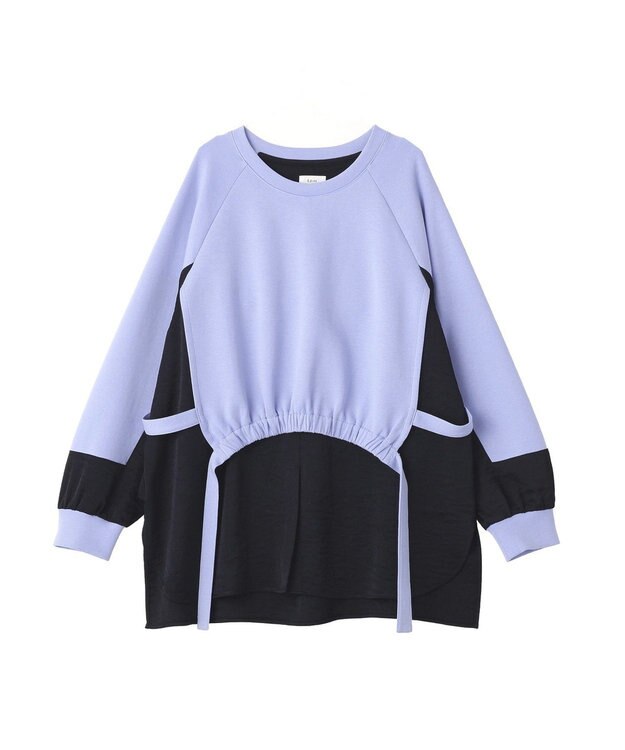 YECCA VECCA シャツレイヤードデザインプルオーバー Gray Mixture