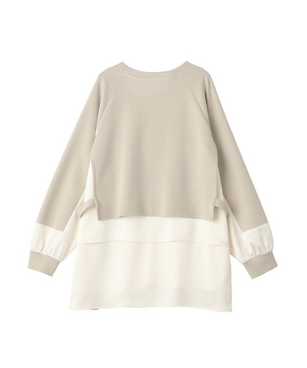 YECCA VECCA シャツレイヤードデザインプルオーバー Gray Mixture