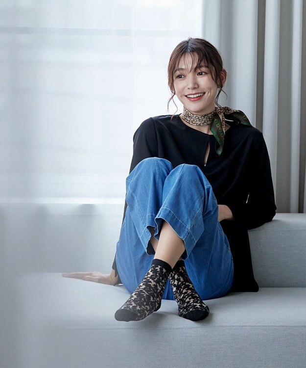 Tiaclasse シアージャガードソックス ブラック