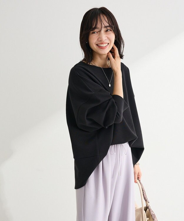 Green Parks 袖スリットカットプルオーバー Black