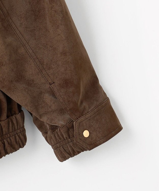 ANY 【2WAY】ボアカラーブルゾン ブラウン