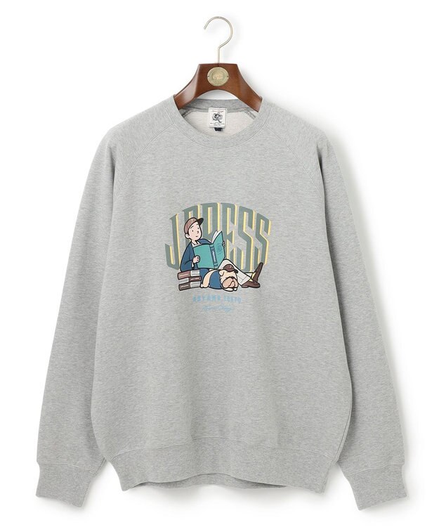 J.PRESS MEN 【AaronChang】【UNISEX】プリントスウェット シャツ ライトグレー系