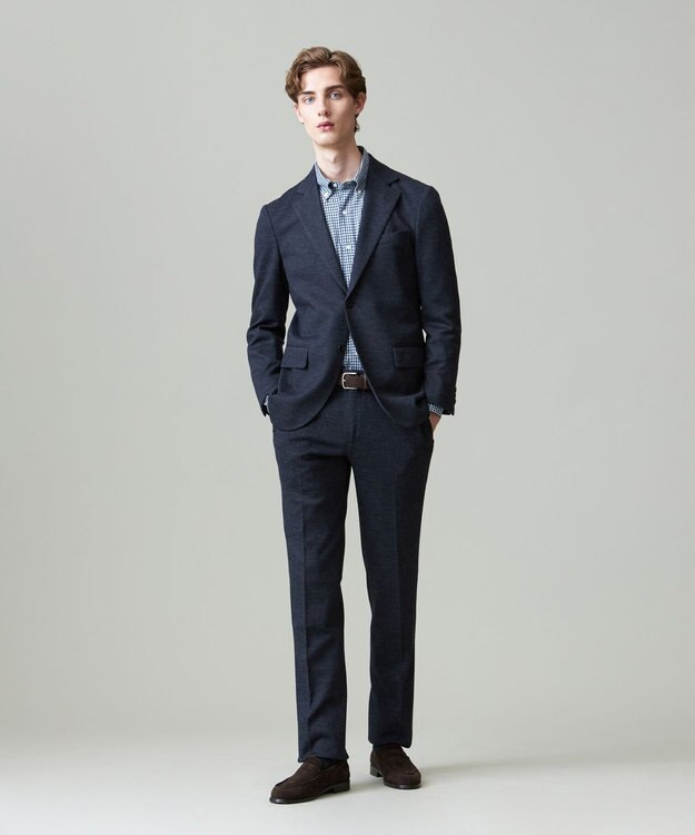 J.PRESS MEN 【セットアップ対応】SOFAニット ハイグレードジャージ ジャケット ネイビー系8