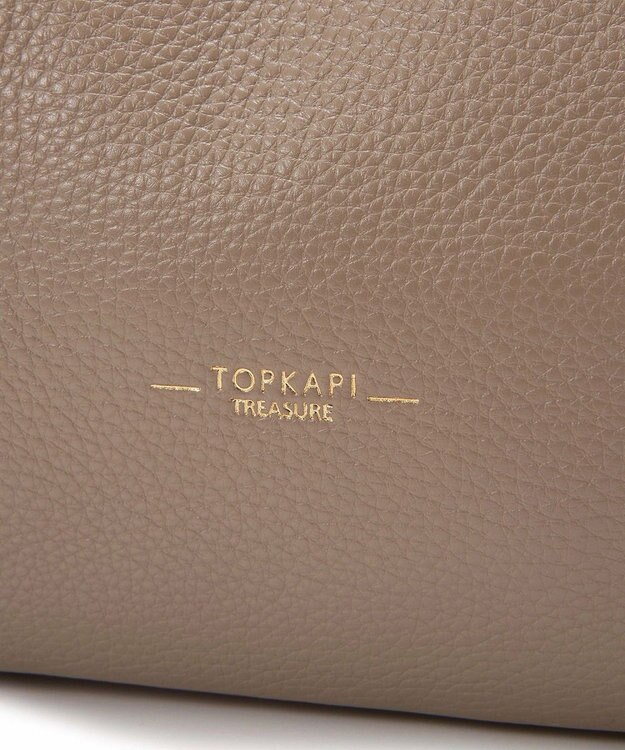 TOPKAPI 【TREASURE TOPKAPI】ソフトシュリンク テープコンビ A4 トート バッグ グレージュ