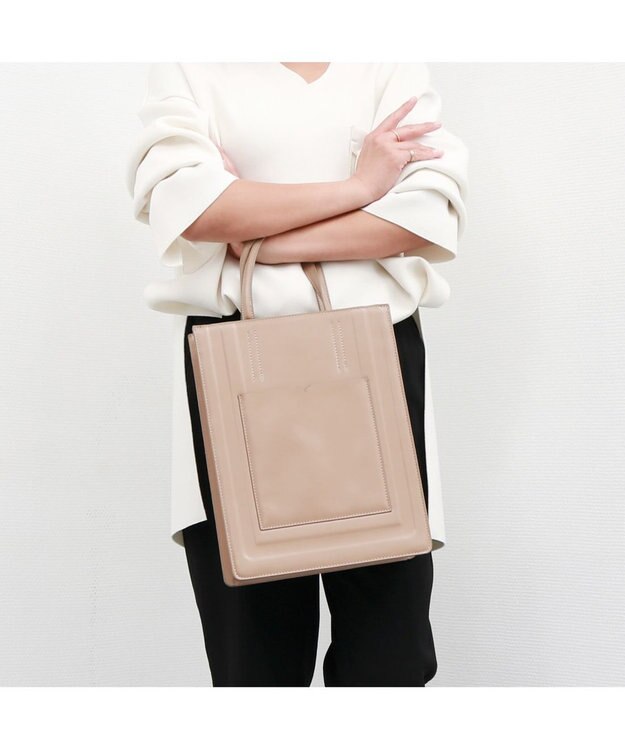 UNBILLION カシュカシュ cachecache / パネル型押し2wayトート オーク