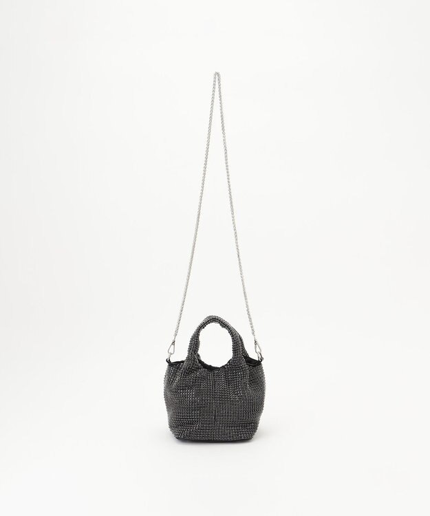 GRACE CONTINENTAL ラインストーンバッグ ブラック
