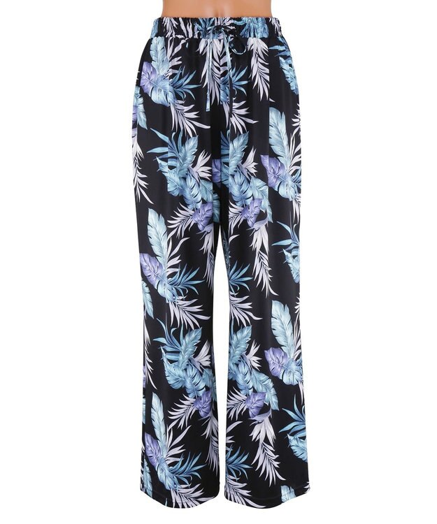 San-ai Resort（三愛水着楽園） 【SALE】ロングパンツ　M　【Coral veil（コーラルヴェール）】 ブラック