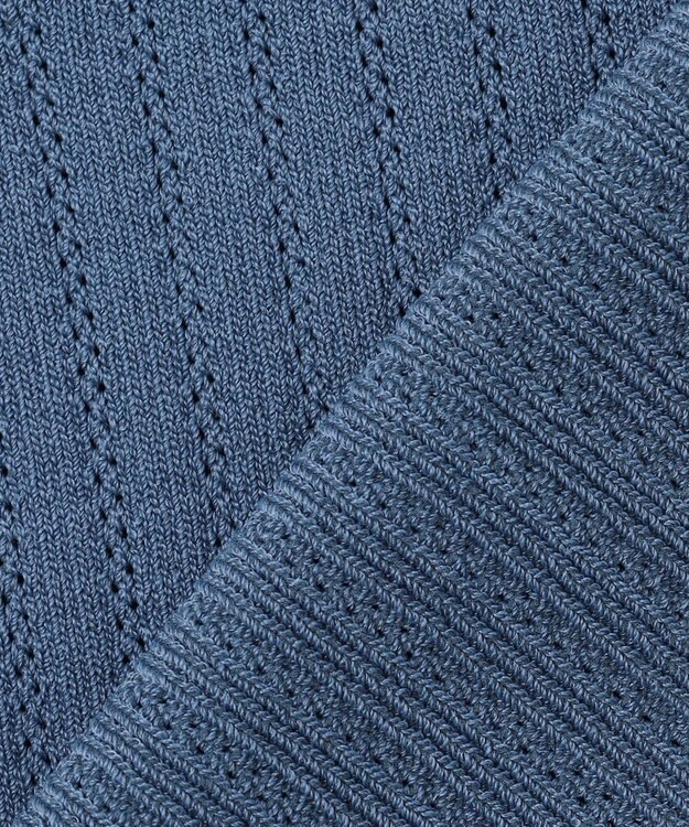 ANY SIS 【洗える】レーシーディテール カーディガン ダークブルー