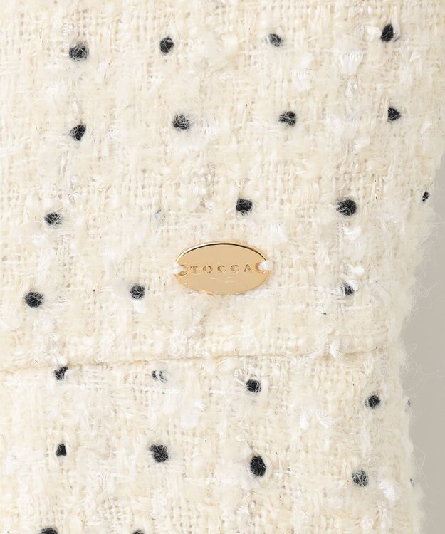 TOCCA CHIFFON TWEED ドレス アイボリー系