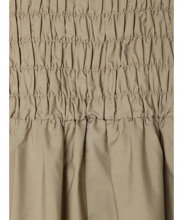 Green Parks ・Ｄｏｕｂｌｅ　Ｆｌａｇｓ　シャーリングノースリワンピ Beige