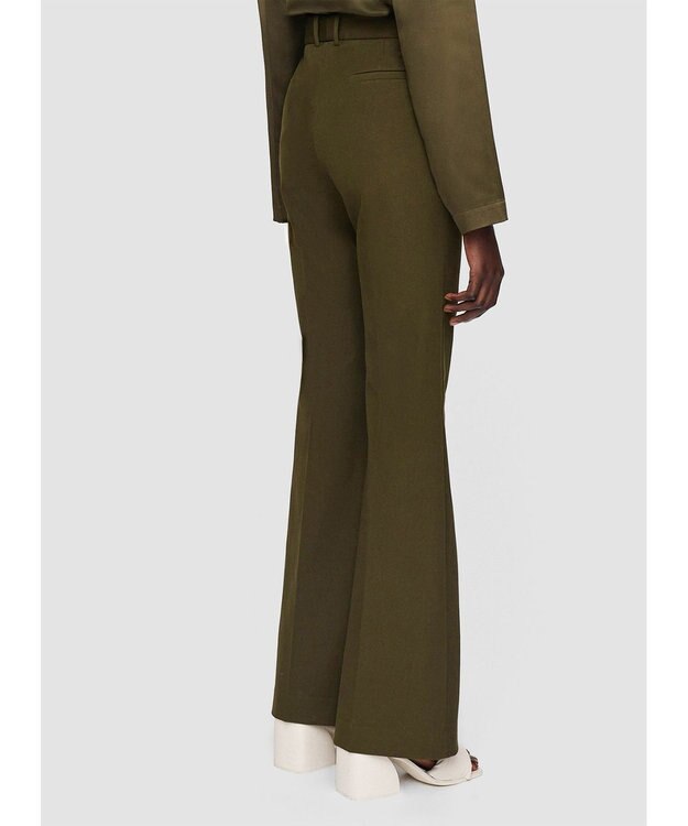 JOSEPH ギャバジンストレッチ　フィットフレアートラウザーズ Hass Avocado