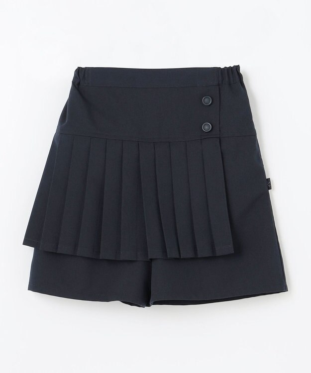 組曲 KIDS 【110-140㎝】プリーツ ショートパンツ ネイビー
