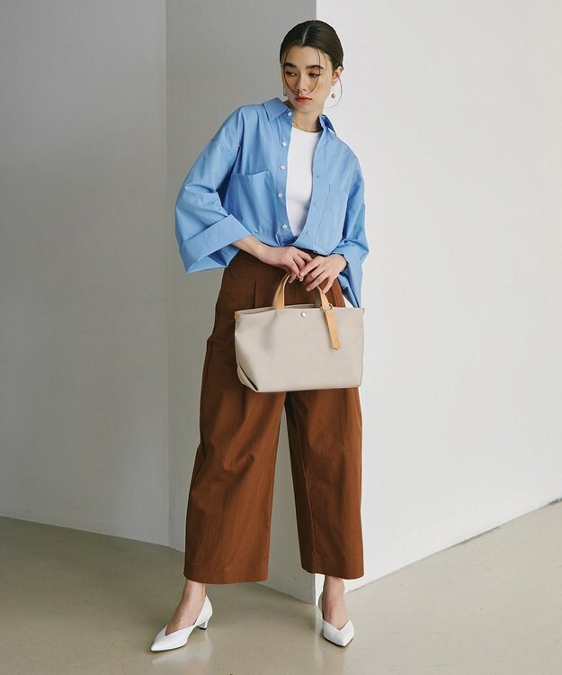 TOPKAPI 【新色追加】【Breath TOPKAPI】Aerial エアリアル ナイロン カラーストラップ付き トートバッグ /軽量 ライトベージュ