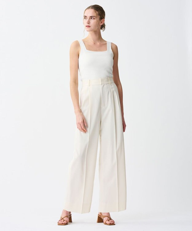 uncrave リネンニット スクエアタンクトップ オフ