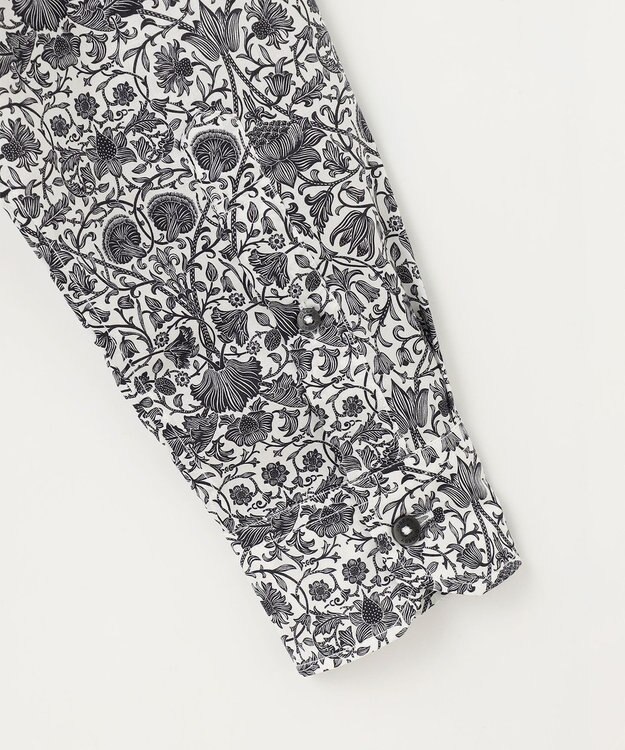 JOSEPH ABBOUD 【キングサイズ・英国リバティ社・纏うアート・柄で魅せる】リバティプリント シャツ　25AW ホワイト系5