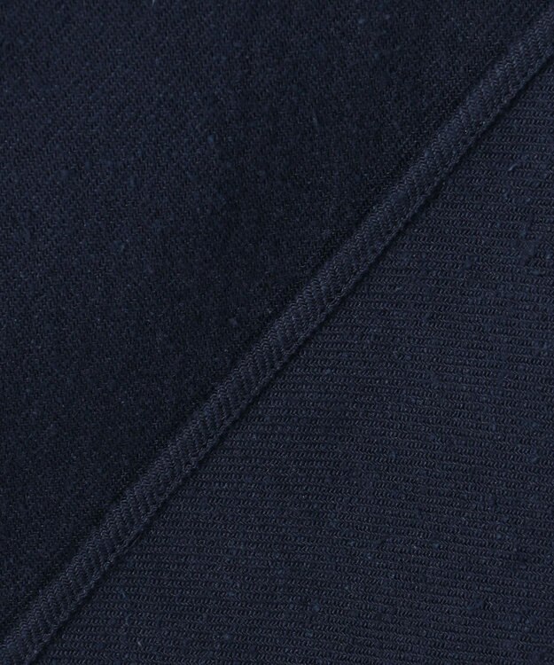 J.PRESS MEN 【J.PRESS ORIGINALS】【UNISEX】Cotton Silk Yarn Dyed Twill B.D. Shirts / Baggy-Fit ネイビー系