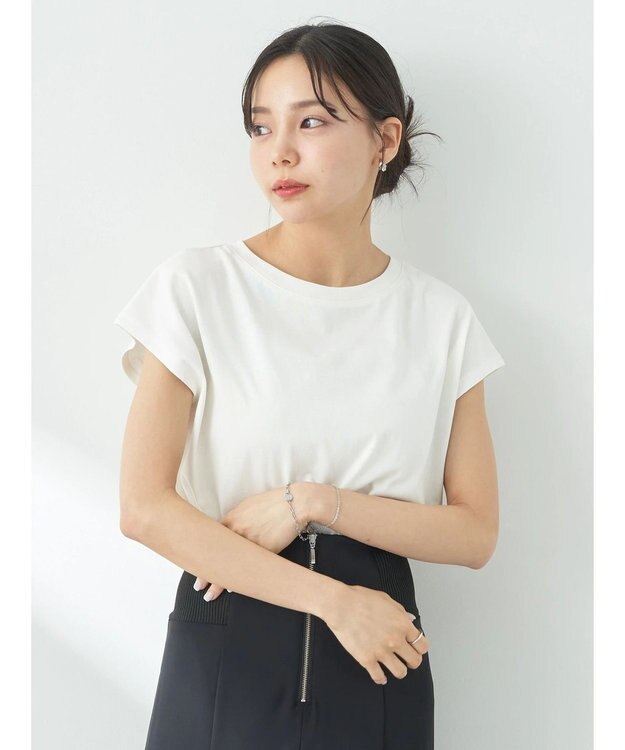 earth music&ecology フレンチＴ Off White