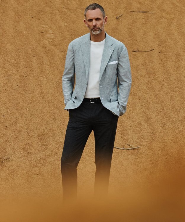 GOTAIRIKU 【日本製】定番 リネンチーフ ホワイト系